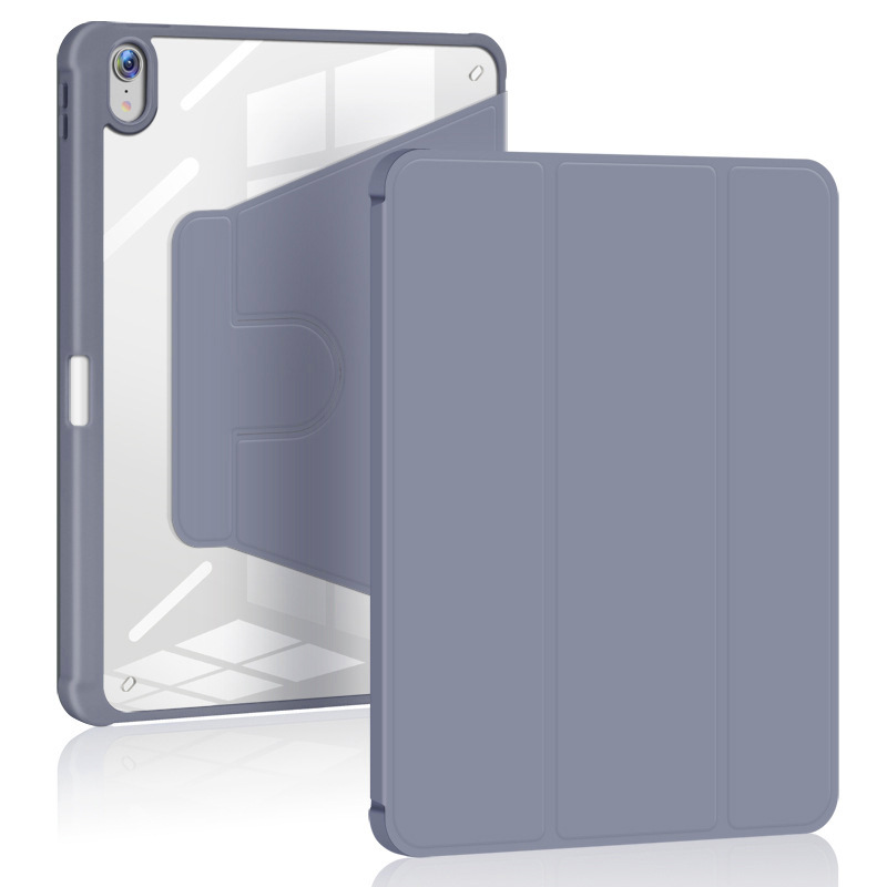 Picture of Applicable ipad10 generation rotating protective sleeve multi-gear adjustment 10.2/10.9/miniTPU pen slot 360 leather case