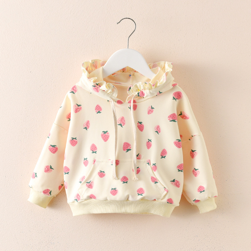 Picture of Girls' Spring Hooded Sweat 2024 New Arrival Cyber Popular Trendy Top for Baby Girls Spring and Autumn Long Sleeve Trendy