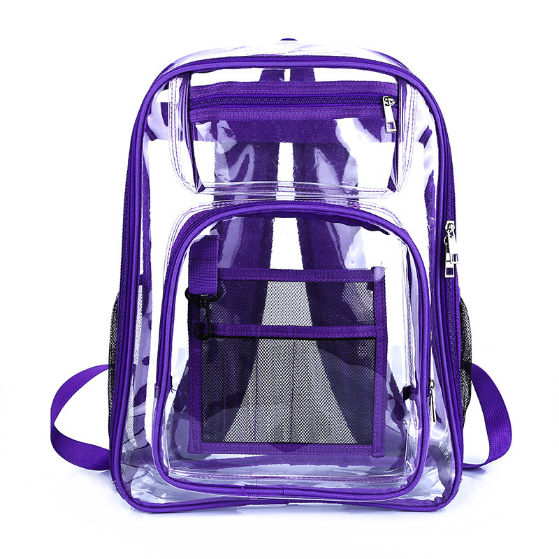 Picture of Cross-border explosions transparent backpack Amazon wholesale export waterproof PVC bag large capacity [selling]]