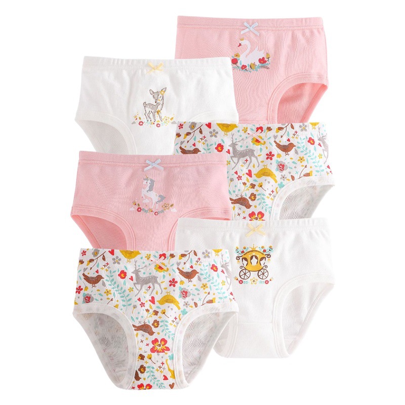 Girls underwear cotton breathable new baby girl children's cartoon briefs cotton shorts wholesale six-pack