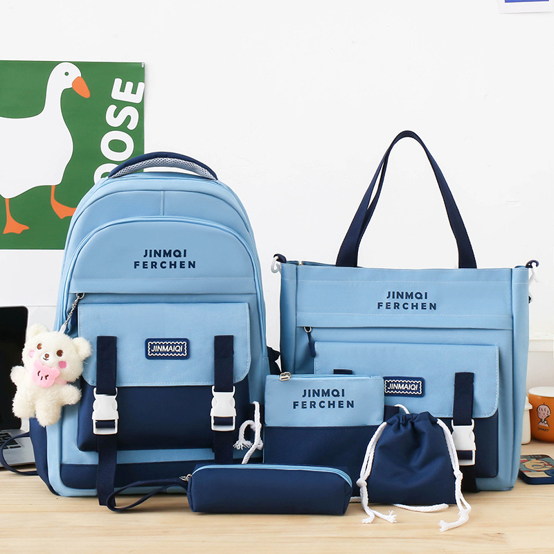 Picture of Schoolbags Primary School Kidsren School Backpacks Junior High School Students High School Students Ins High Quality Wholesale Custom Backpacks
