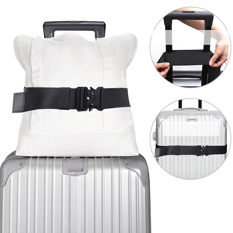 Picture of Factory direct supply one-word adjustable luggage belt password box explosion-proof binding belt Cobra buckle luggage strap