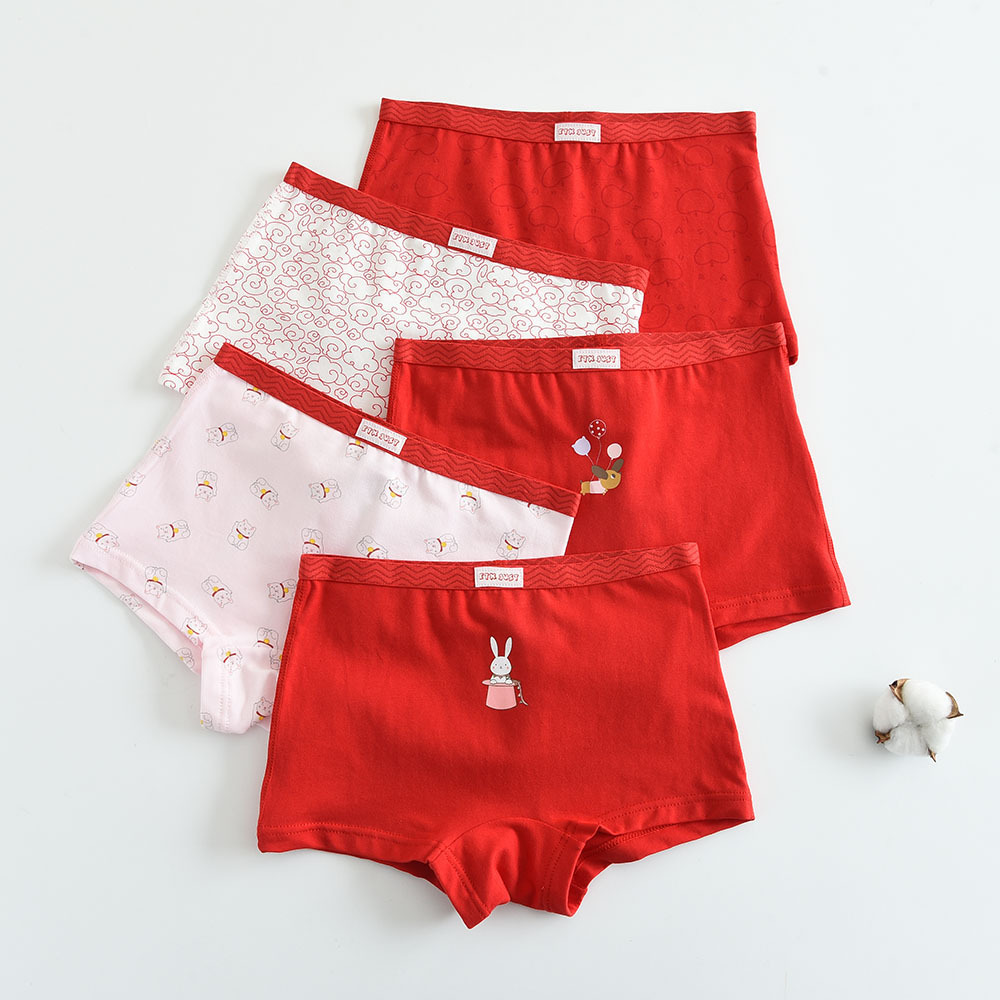 Picture of ETX women's children's underwear girls cotton underwear children's baby boxer shorts baby toddler boxer shorts 5 pieces