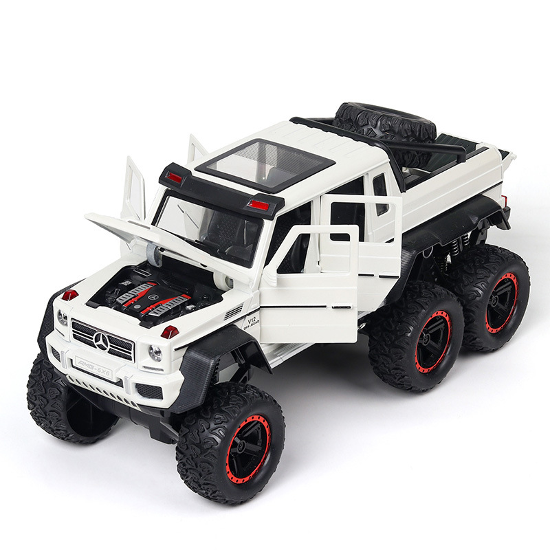 Picture of Foam Box 1:24 Mercedes-Benz G63 6x 6 alloy car model 6 door back force sound and light new Chenghai wholesale