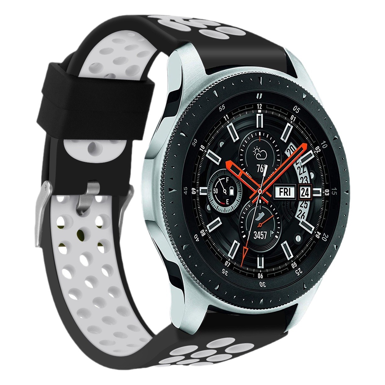 Suitable for Samsung Watch Strap Sm-R800 Official Same Watch 1St Generation 22mm Huawei Universal Two-Color Silicone Strap