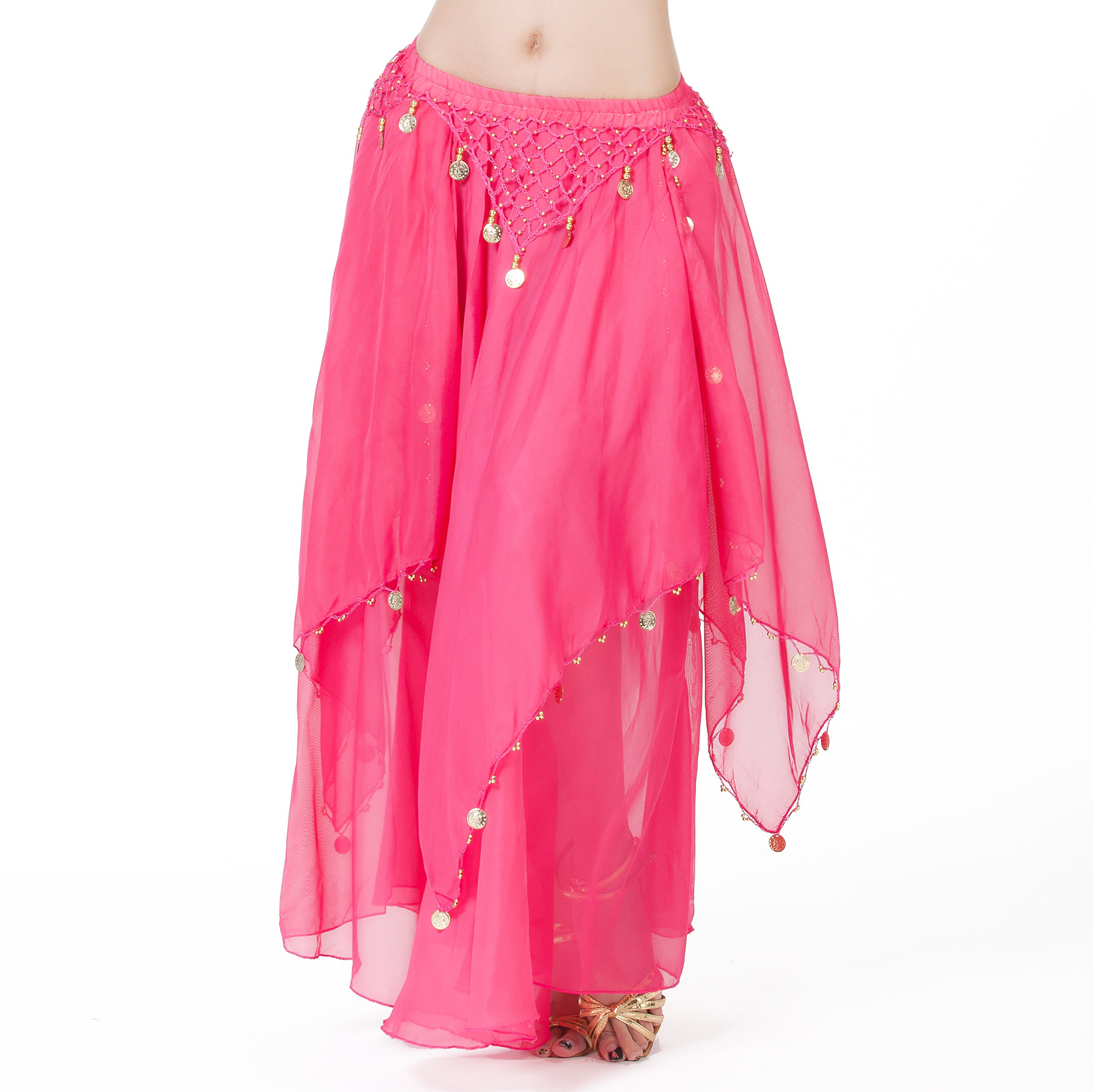 Picture of Less cloth chiffon long gauze skirt selection quality affordable belly dance skirt source factory primary supply