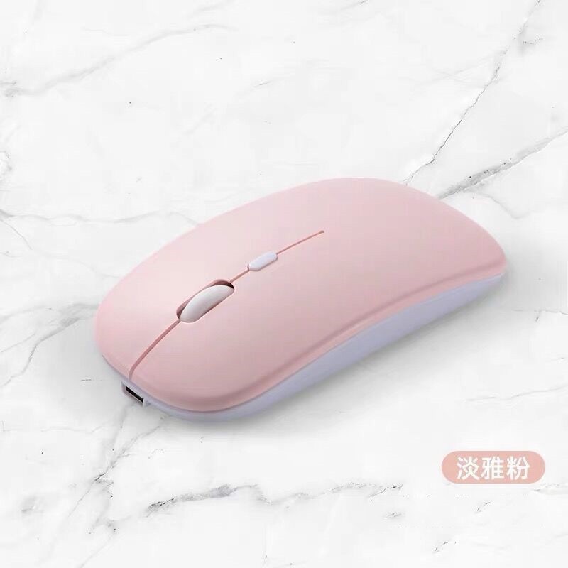 Picture of Student Party Wireless Charging Mouse Desktop Notebook USB Dormitory Silent Bluetooth Mouse Dual-Mode Mouse