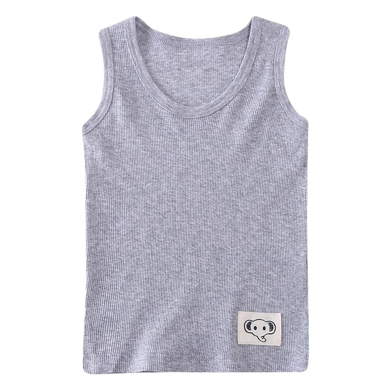 Summer children's cotton vest boys and girls baby base shirt thin elastic home clothes 100 cotton pajamas factory wholesale