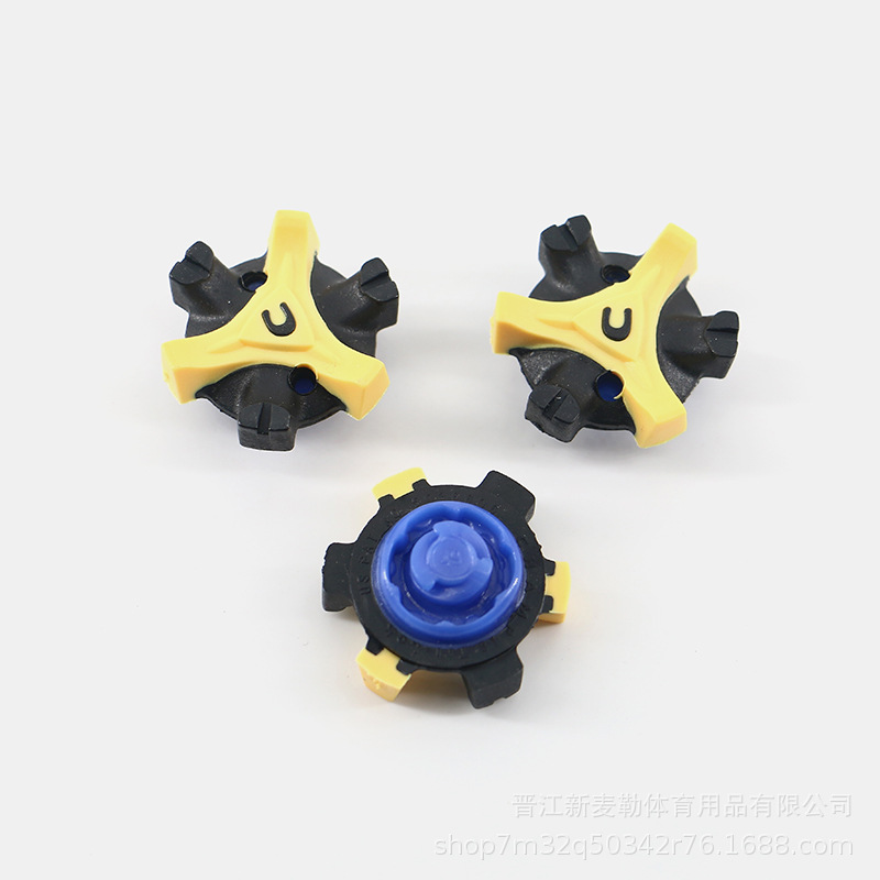 Cross-border hot sale golf shoe nails fast teeth rotating golf shoes shoe nails golf supplies equipment Black