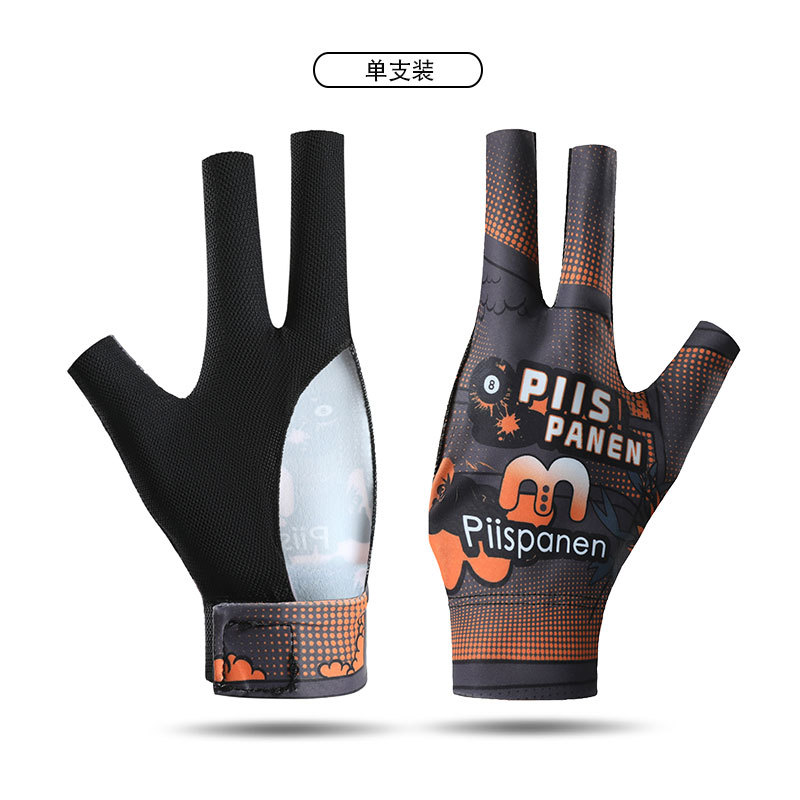 Picture of Billiards Gloves Professional Snooker Men's Three-Finger Full-Finger Ice Silk Breathable Non-Slip Left-Hand Single Pool Gloves Women