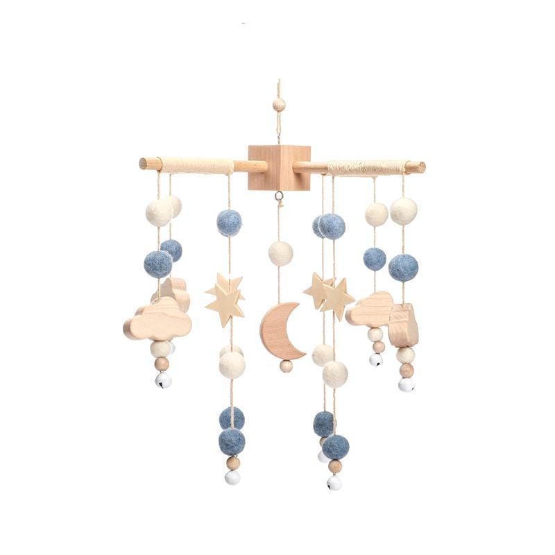Picture of Nordic style foreign trade baby bed bell accessories bracket infant comfort toy music box bed bell bracket three-piece set