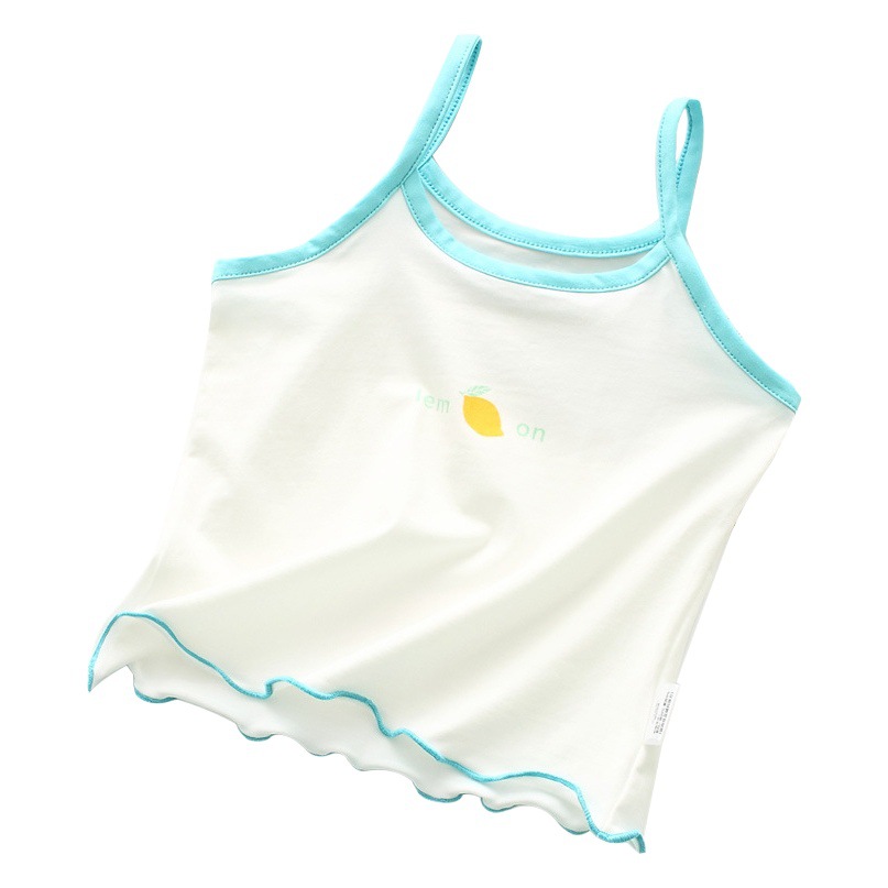 Girls' Vest Summer Thin Pure Cotton Women's Bottoming Inner Wear Sleeveless Top Baby's Outer Wear Children's Vest Sling Top