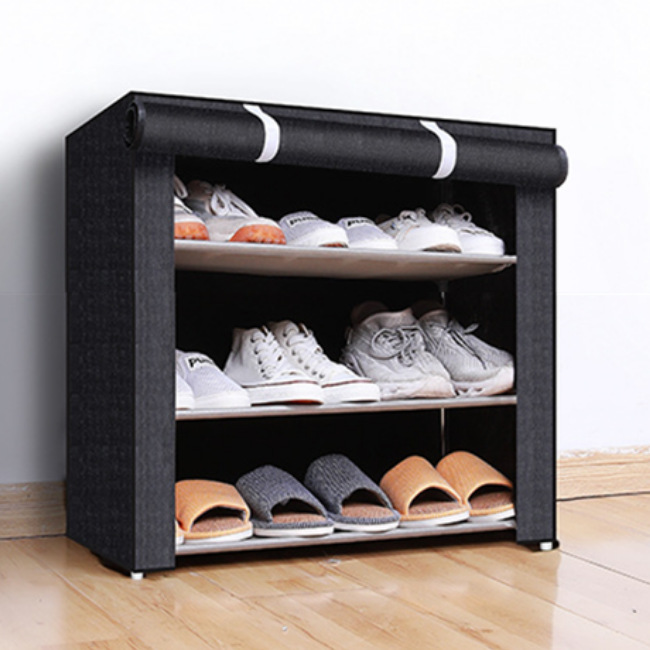 Picture of Simple Shoe Rack Multi-layer Steel Pipe Assembly Dustproof Shoe Cabinet Student Dormitory Home Storage Cabinet Economical Shoe Cabinet Shoe Rack