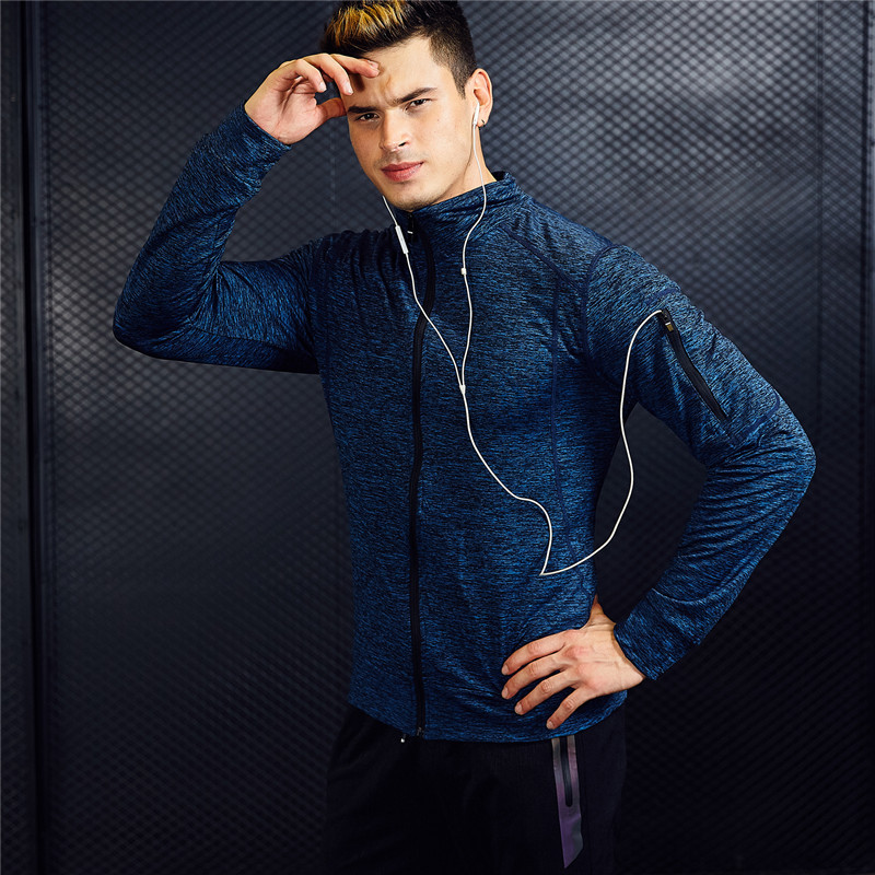 Picture of Running Clothing Jacket Men's Fitness Clothing Sports Quick-drying Windproof Morning Run Gym Training Long Sleeve Jacket Spring and Summer