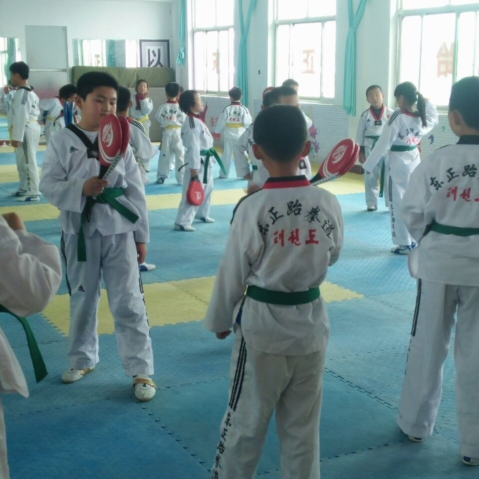 Picture of Pure Cotton Adult Taekwondo Uniforms, Children's Taekwondo Uniforms, Long-Sleeved Men's and Women's Short-Sleeved Taekwondo Clothing, Coach Uniforms