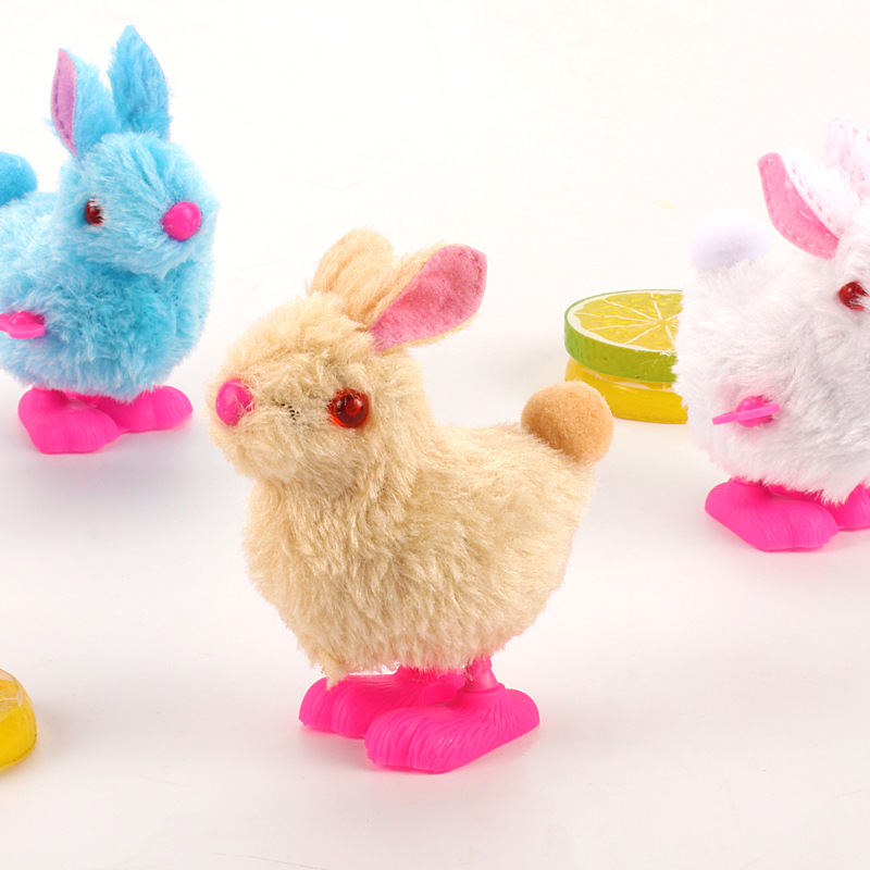 Picture of New Internet Celebrous Stuffy Plush Rabbit Stall Selling Shake Tone Same Style Coil Rabbit Children's Chain Toy