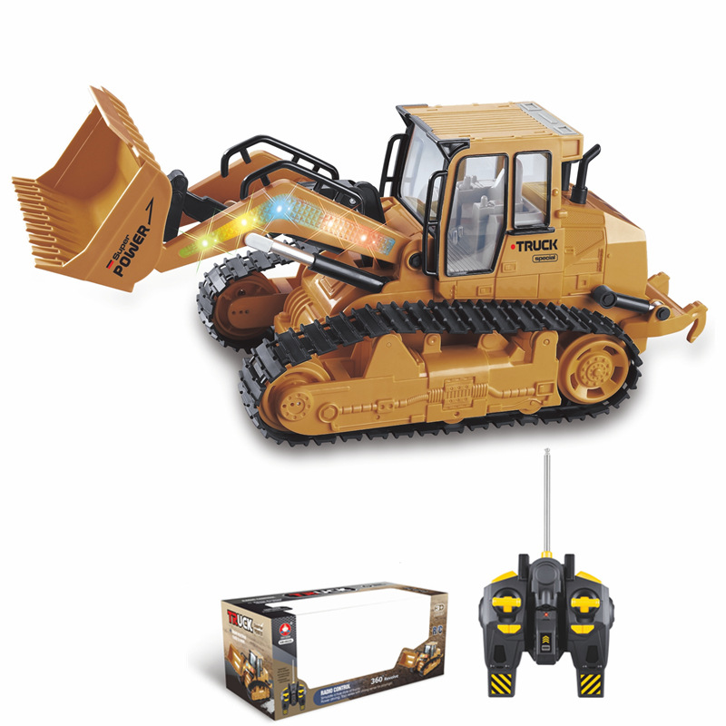 Picture of Cross-border children's toy car model 2.4g remote control bulldozer excavator electric engineering car wholesale
