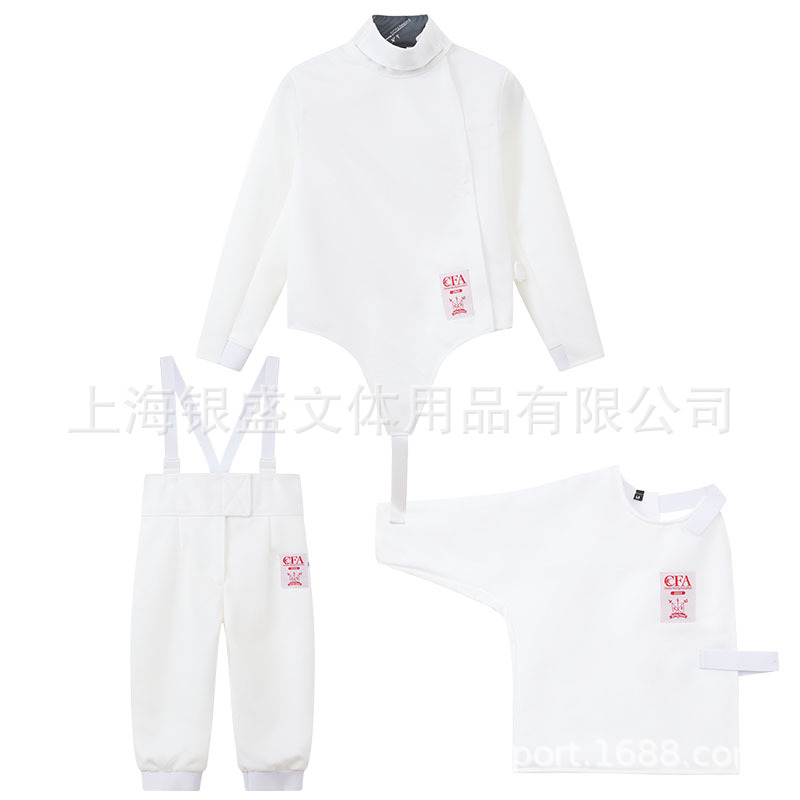 2024 Fencing Clothing Adult and Kidsren Protective Clothing Three-Piece Set of Fencing Equipment Cfa New Regulations Certified 450N Competition Clothing