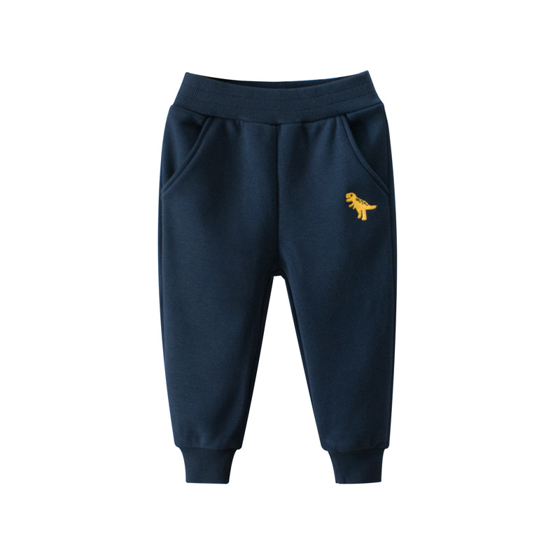 Picture of Korean style children's clothing spring new 2024 children's sports pants fleece-lined boys' pants baby trousers one consignment