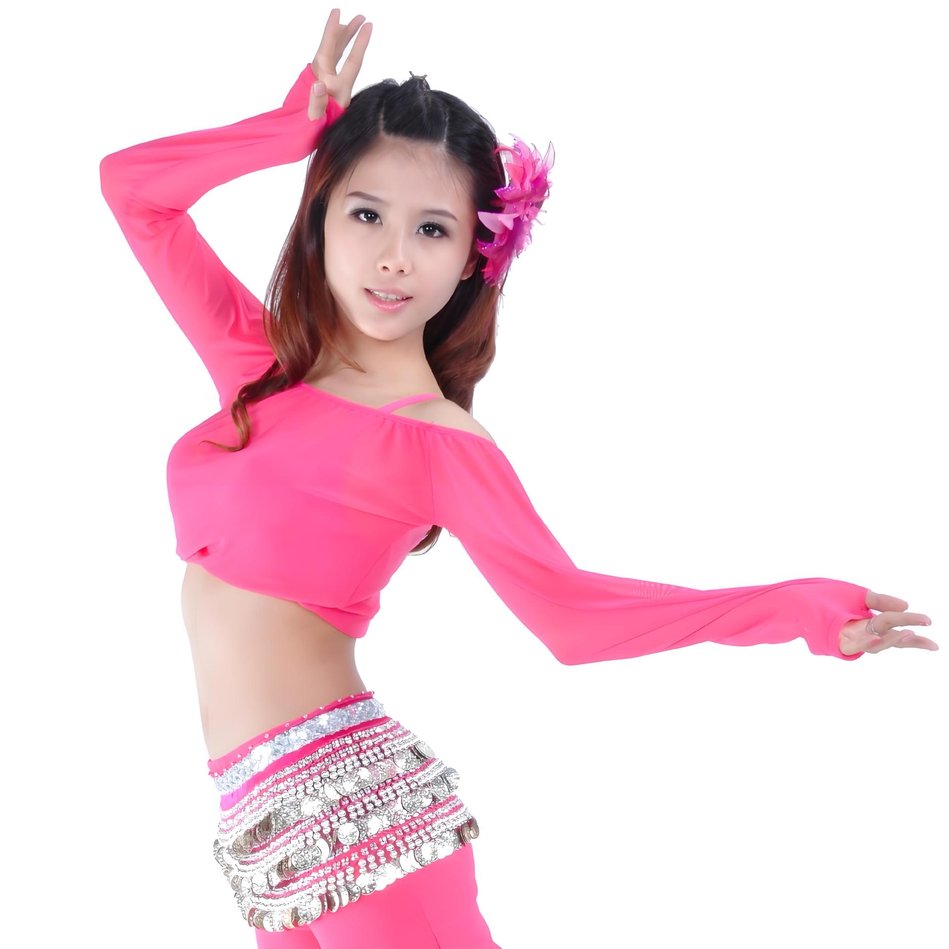 Picture of Transparent Shoulderless Top, Belly Dance Top, Belly Dance Clothing, Tribal Style Clothing
