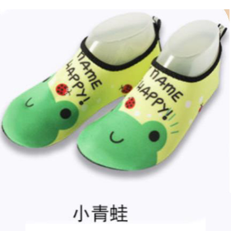 Picture of Cartoon Children's Beach Shoes Hard Sole Wading Shoes Diving Equipment Snorkeling Shoes and Socks Barefoot Swimming Shoes Diving Socks Quick-drying