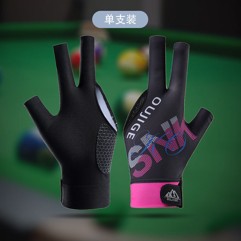Picture of Billiards Gloves Three-finger Half-finger Non-slip Lightweight Breathable Single Billiards Hall Snooker Table Gloves for Men and Women