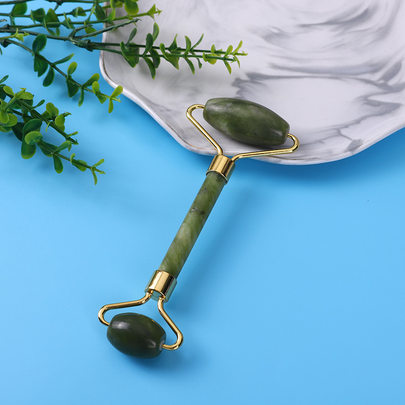 Picture of Custom wholesale jade roller face massage roll Xiuyu jade massage instrument powder crystal jade roller set