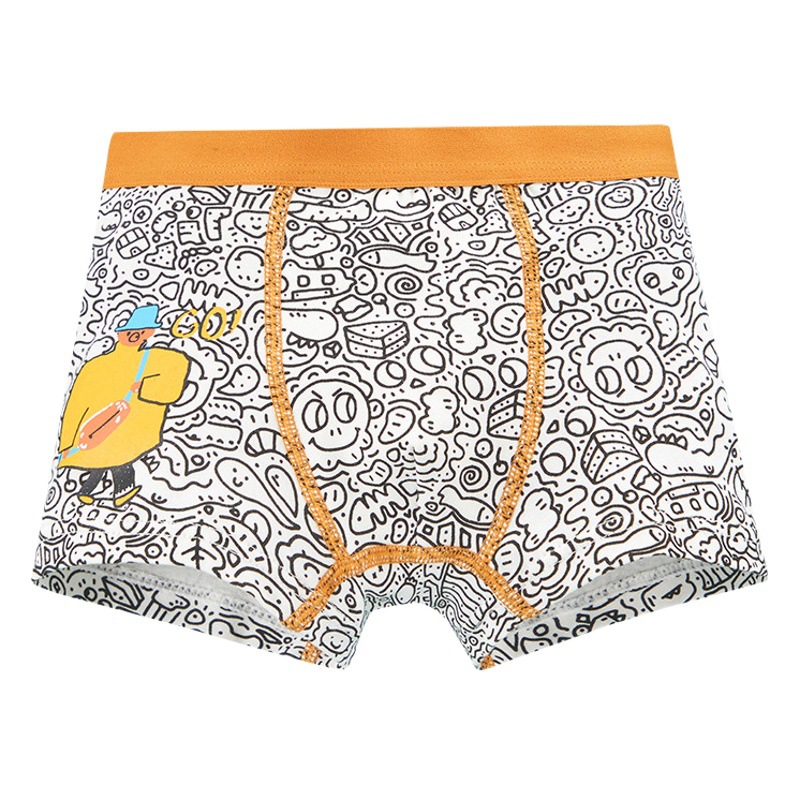 3D version of boys' underwear cotton children's boxers Korean children's clothing boxers small, medium and large children's cartoon boy underwear
