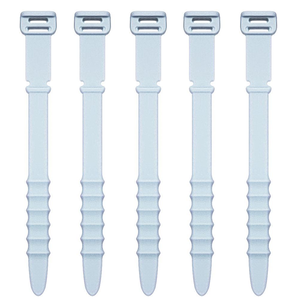 Picture of Fishbone Silicone Cable Organizer Data Cable Storage Tie Headphone Cable Winder Strap Cord Organizer
