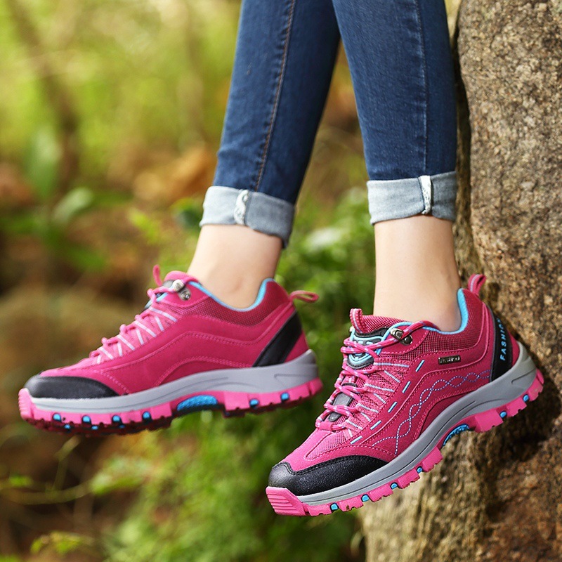 Picture of Autumn Hiking Shoes Men's Shoes Outdoor Shoes Women's Waterproof Non-slip Men's Breathable Sports Off-road Running Shoes Mountain Hiking Shoes
