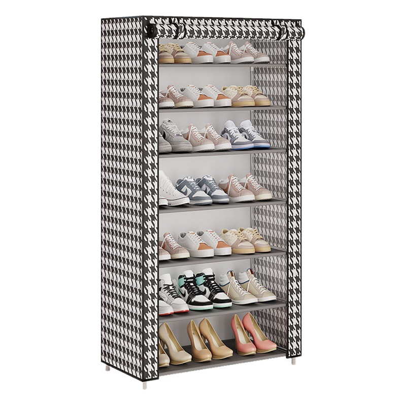 Simple Shoe Rack Multi-layer Space-saving Economical Household Dust-proof Storage Shoe Cabinet Dormitory Door Indoor Simple Cabinet