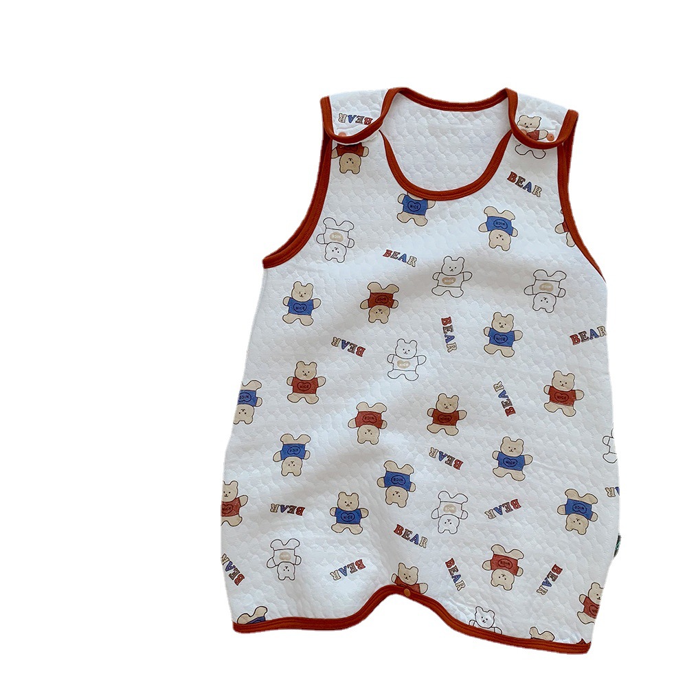 Picture of Children's Nightgown Winter Three-layer Quilted Sleeping Bag Infant Winter One-piece Pajamas Kick-proof Sleeping Bag for Children