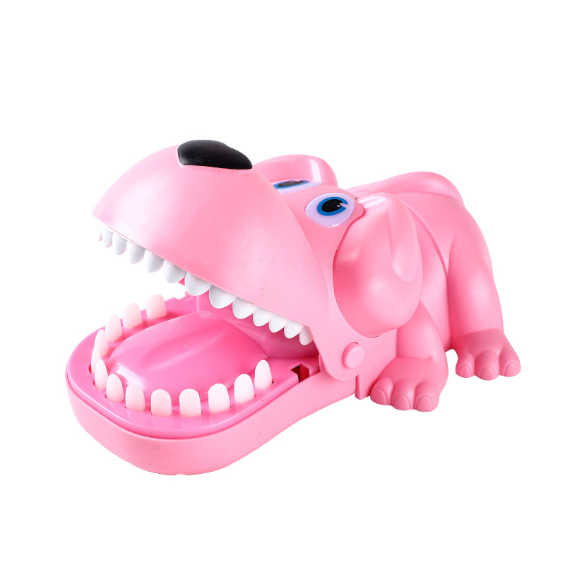 Picture of Large decompression crocodile finger-biting toy teddy man props evil dog hand-biting children's toy shark tooth extraction game