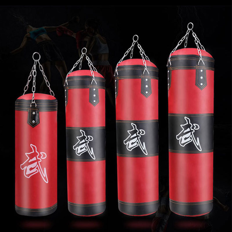 Picture of Factory wholesale hanging boxing sandbag solid hollow Sanda home training sandbag red Oxford cloth sandbag