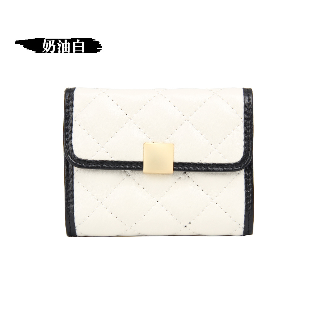 Picture of New simple sheepskin RFID anti-theft brush organ card holder multi-card position large capacity leather card holder ID card holder for women