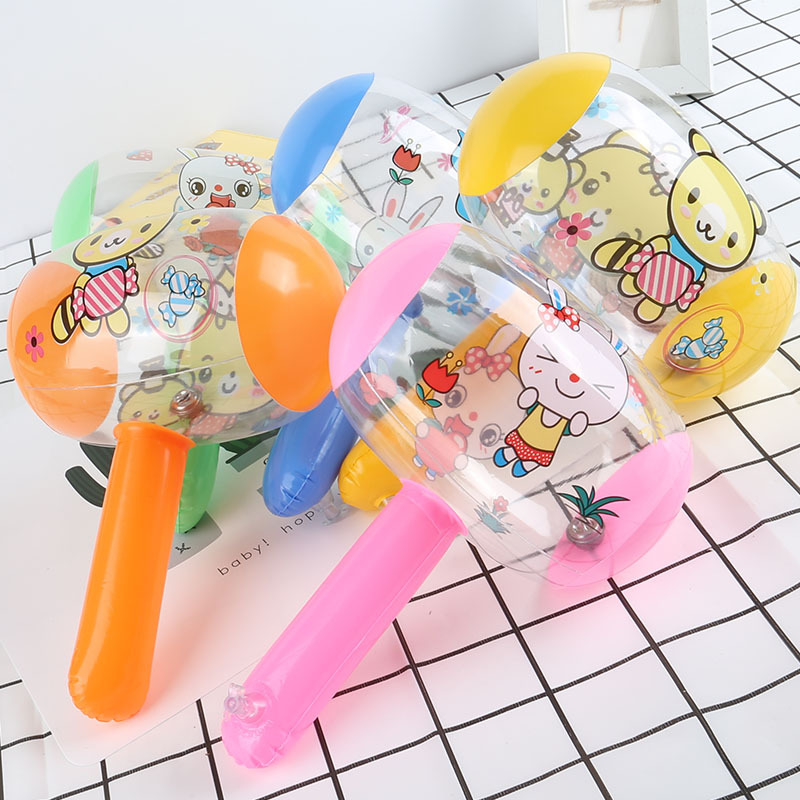 Picture of Cartoon inflatable hammer toy small size hammer with Bell hammer baby balloon children children stall supply wholesale