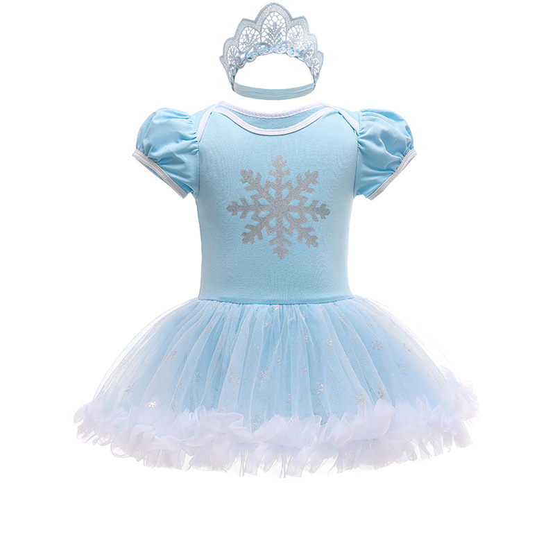 Picture of Halloween Children's Clothing, Short-Sleeved Pullover, Baby Baby Princess Jumpsuit, Princess Style Dress
