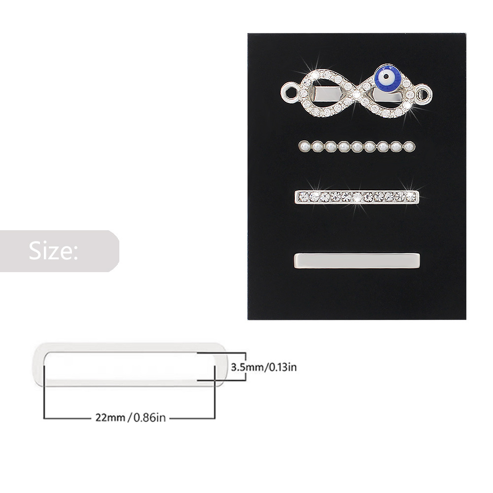 Picture of Suitable for Apple Watch Strap Decorative Ring Apple Watch Watch Universal Silicone Strap Devil's Eye Decoration