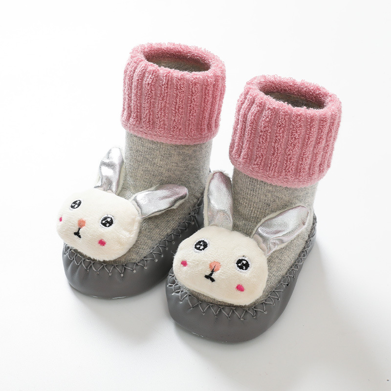 Picture of Baby floor socks winter thick children's socks cartoon baby toddler shoes non-slip soft bottom indoor baby socks