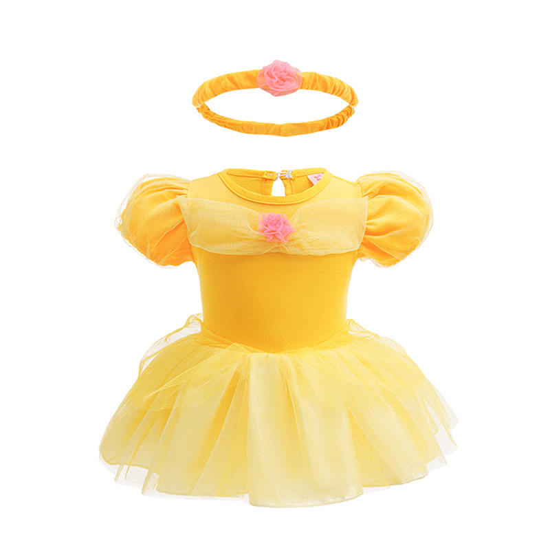 Picture of Halloween Children's Clothing, Short-Sleeved Pullover, Baby Baby Princess Jumpsuit, Princess Style Dress
