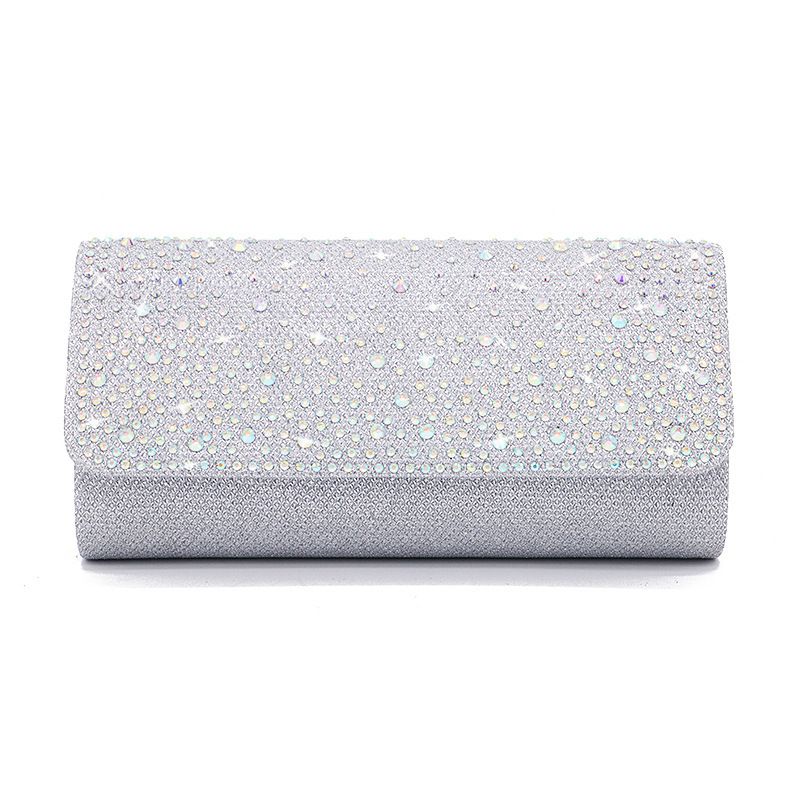 Picture of Henglida Factory Straight Arch Summer European and American Cross-Border Flash Material Hot Diamond Evening Bag Bridal Bag Evening Dress Bag Clutch Bag