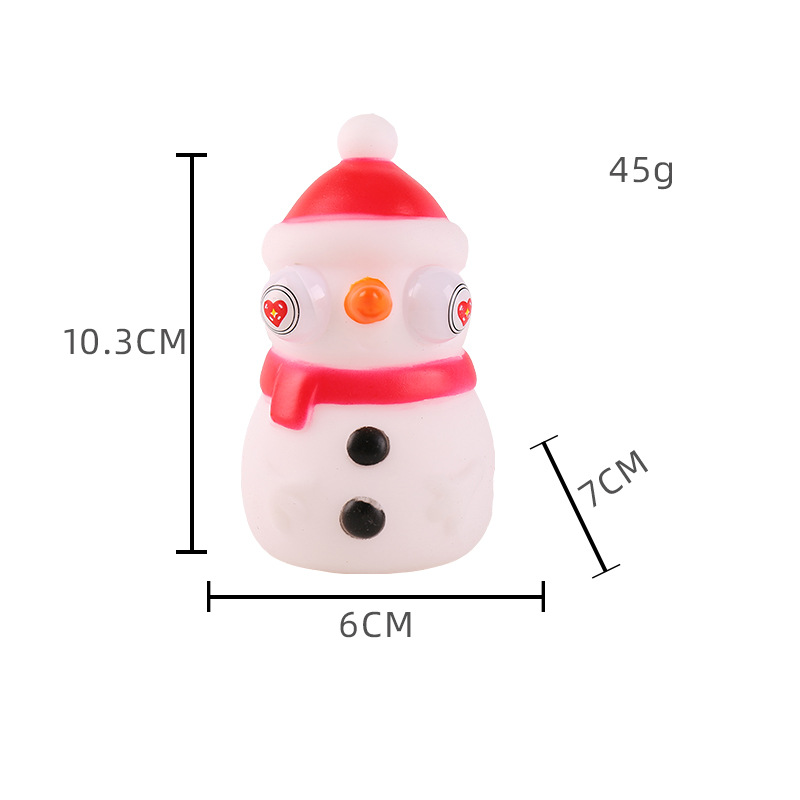 Picture of Cross-border cartoon factory direct decompression animal squeeze doll decompression pinch music stare eye vent toy