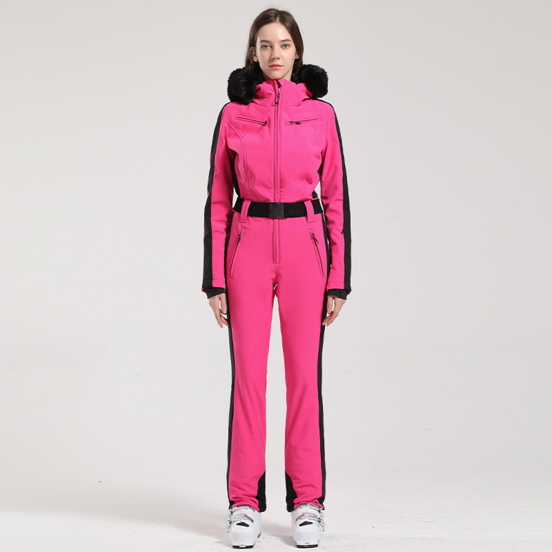 Picture of Professional Double-board Windproof Cross-border Ski Suit Women's Thickened Warm Waterproof Slim-fit Outdoor Ski Suit Women's suit
