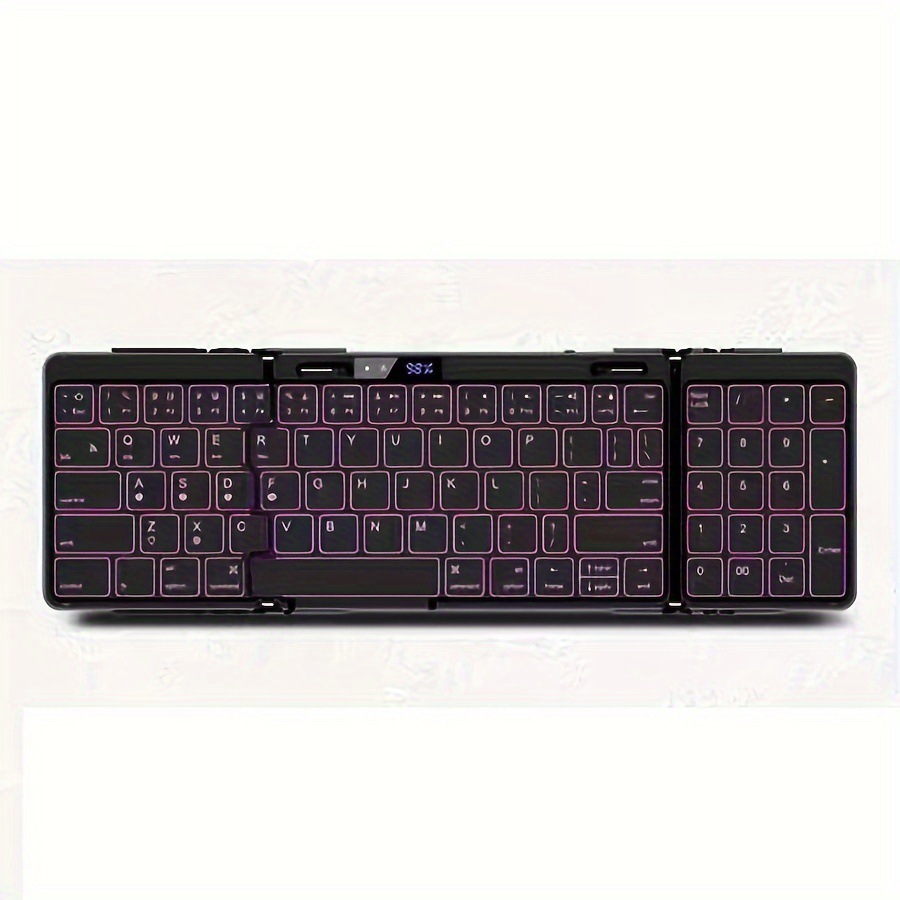 Picture of New Product 70% off Bluetooth Touch & Numeric Keyboard Battery Screen Display Aluminum Alloy Bluetooth Keyboard Silent Office