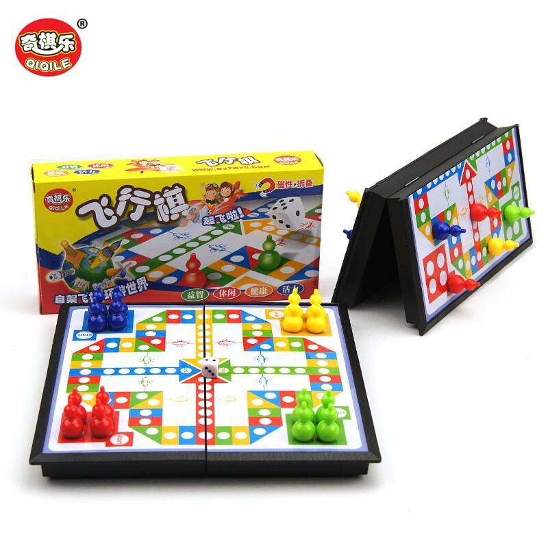 Picture of Children's Magnetic Folding Flying Chess Primary School Kindergarten Portable Five Beast Jumping Chess Educational Toys