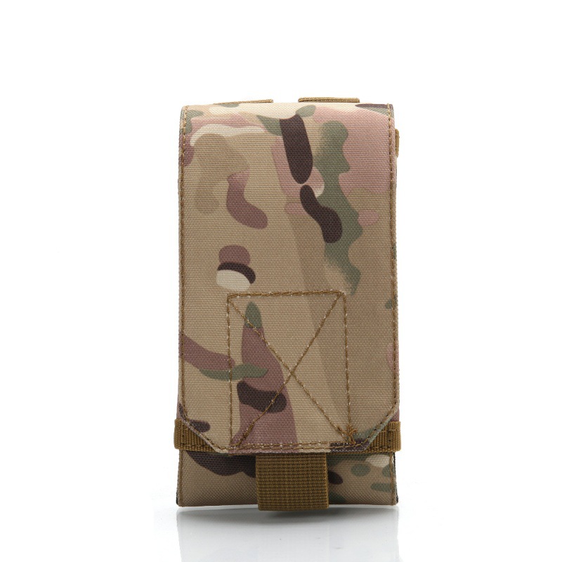 Picture of 6 inch leisure sports running mobile phone bag outdoor multi-function MOLLE accessory bag camouflage mobile phone waist bag