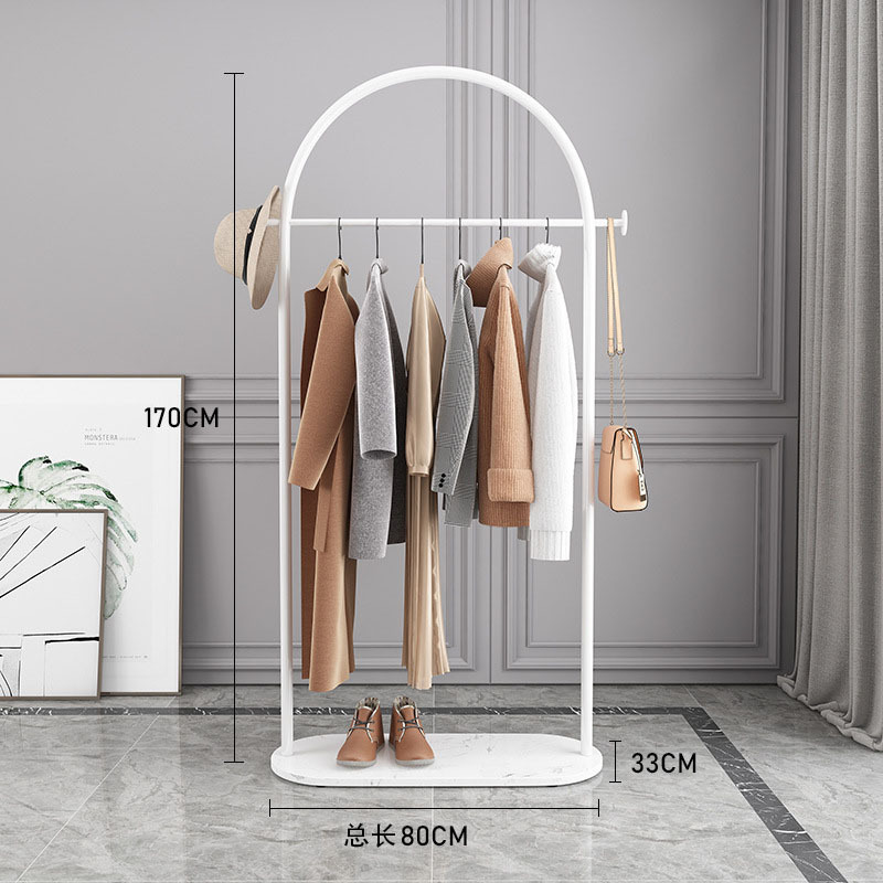Picture of Nordic Light Luxury Coat Rack Floor Clothes Rack Home Clothes Rack Clothing Store Display Rack Bedroom Hanger Amazon Exclusive