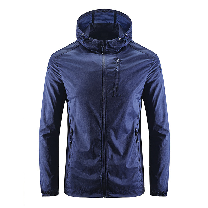 Sun protection clothing men's skin windbreaker quick-drying coat breathable top ultra-thin outdoor summer sweatshirt 7655