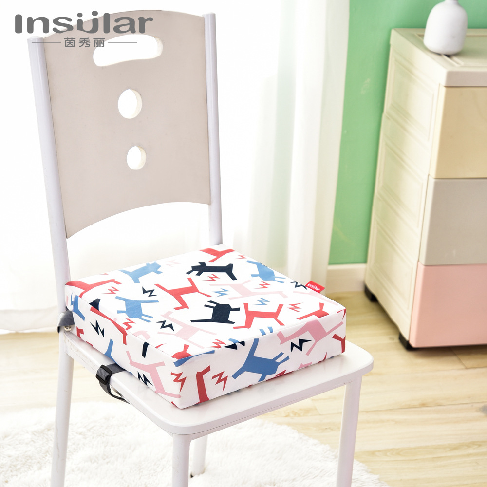 Yin Xiuli Portable Child Seat Heightened Seat Cushion Baby Dining Chair Heightened Seat Cushion Maternal and Infant Products Cross Border