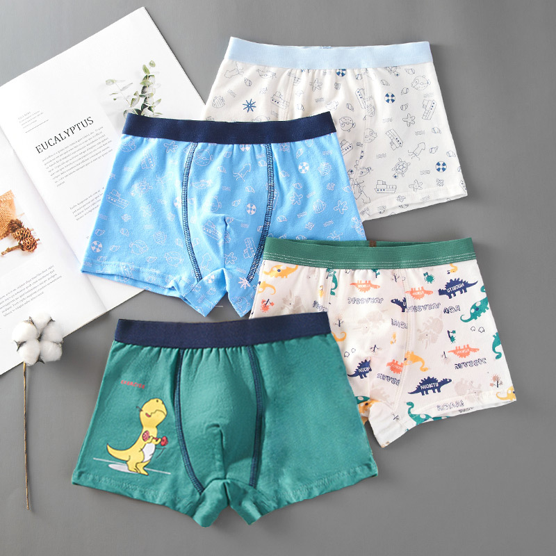 Picture of Cross-border wholesale foreign trade children's underwear primary and secondary school students boxer combed cotton boys underwear a generation of postage